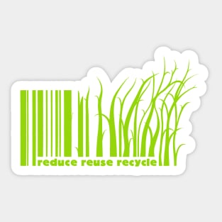 Reduce reuse recycle Sticker